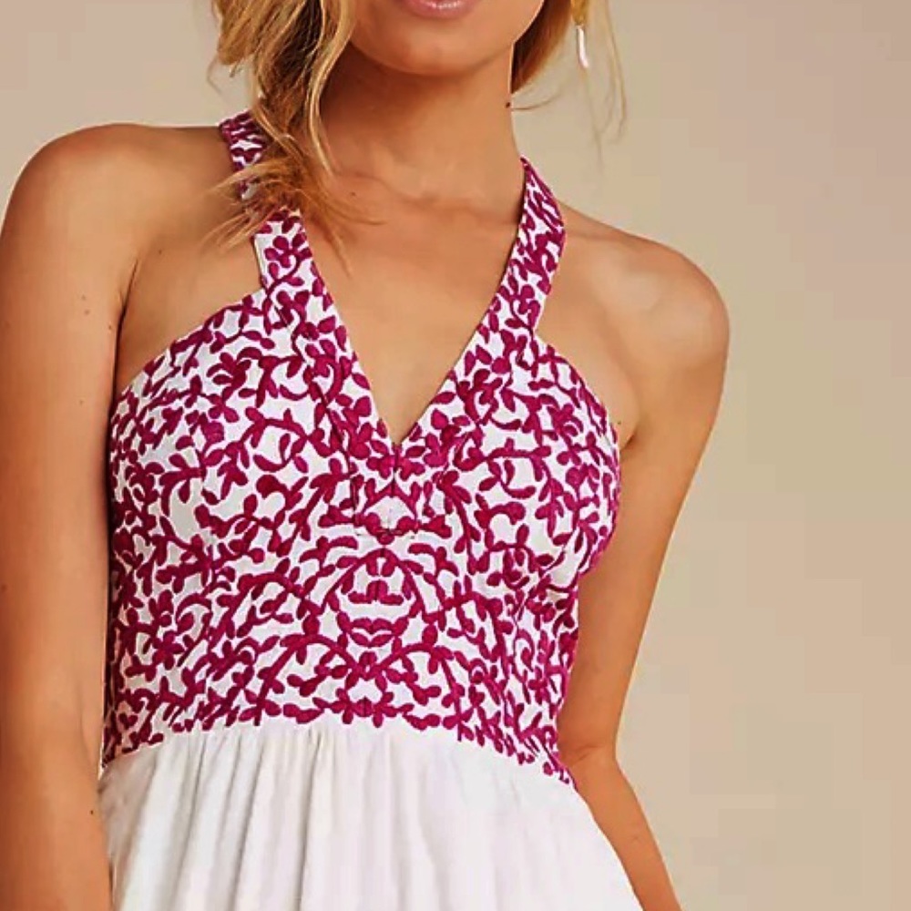 Anthropologie Manuela Embroidered Maxi Dress - Picture 4 of 16